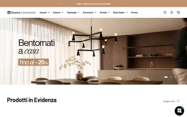 Guerra Lampadari storefront