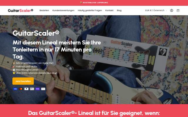 GuitarScaler storefront