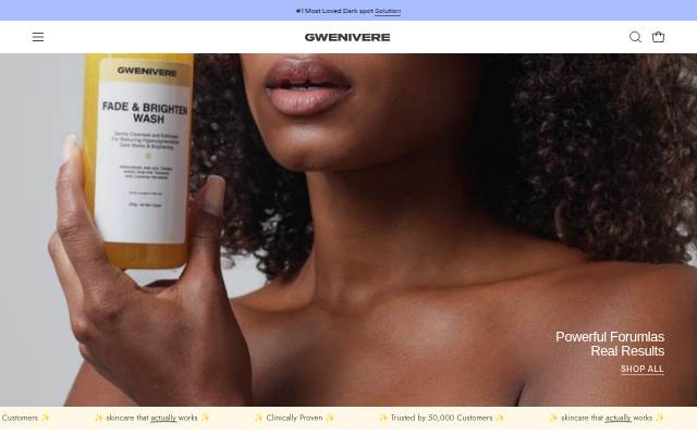 Startseite von Gwenivere Skin