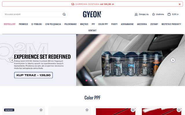GYEON Polska storefront