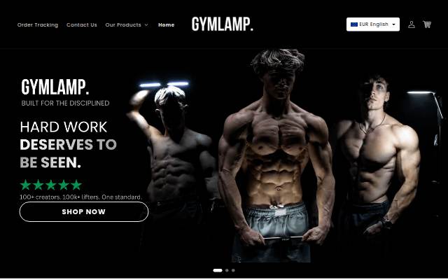 GymLamp storefront