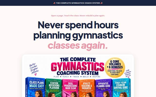 The Complete Gymnastics Coach System — 6 Volumes + 6 Bonuses storefront