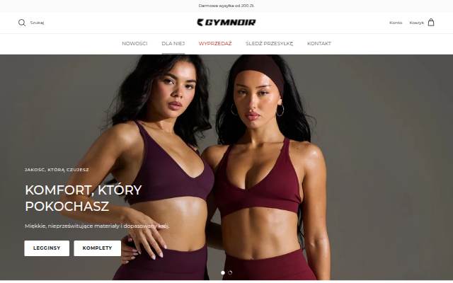 GymNoir storefront