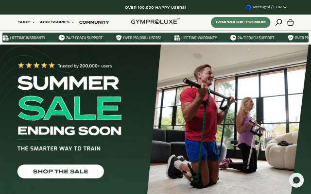 Gymproluxe storefront