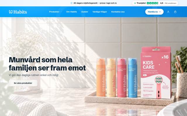 Habits Oral Care storefront