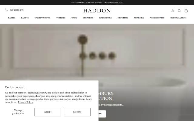 Haddon storefront