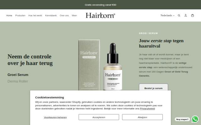 Hairborn® storefront