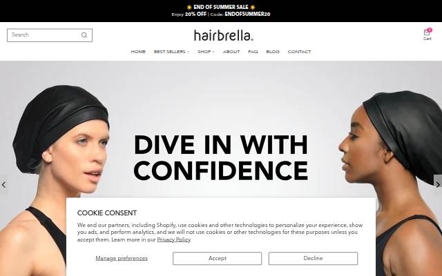 Hairbrella storefront