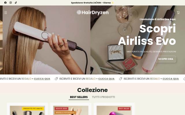 HairDryzen.it storefront