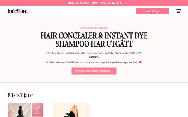 Montra da HairFiller Sverige