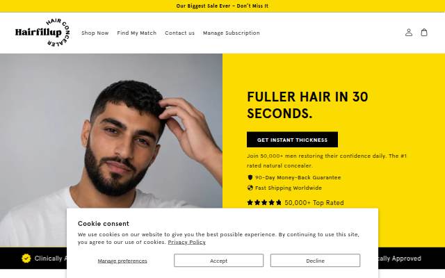 Vitrine de Hairfillup.com