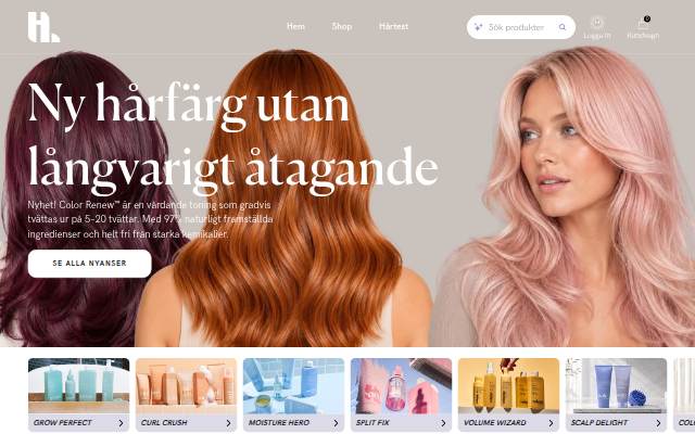 Hairlust Sverige storefront