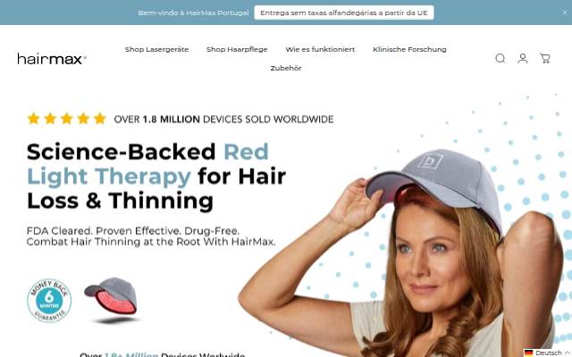 HairMax storefront