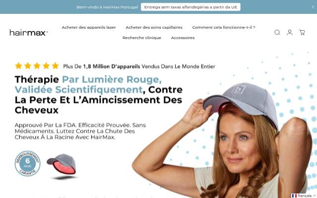 HairMax storefront
