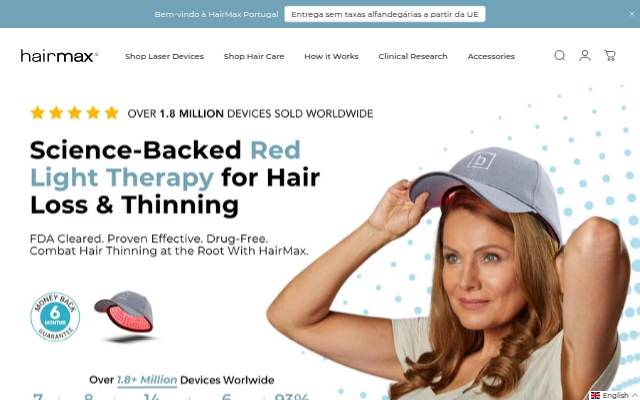 HairMax storefront