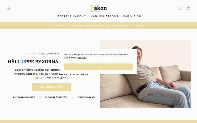 Hakon storefront
