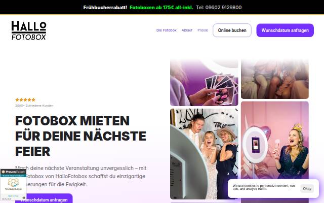 Fotobox mieten für jede Party! 🎉 Das Highlight auf Deinem Event. storefront
