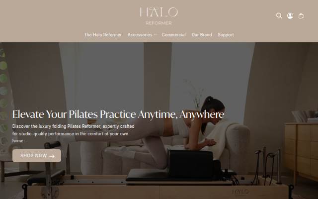 Halo Reformer storefront