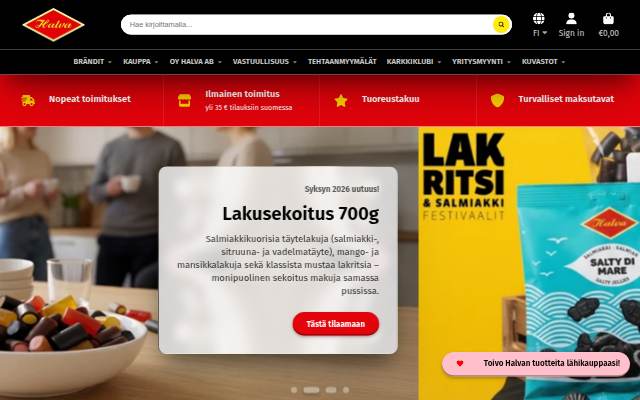 halva.fi storefront