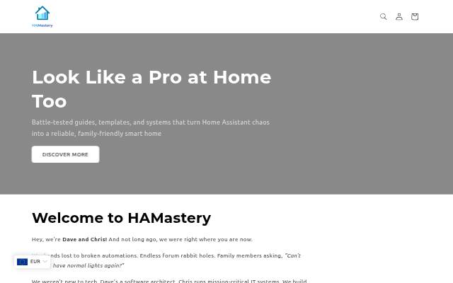 Startseite von HAMastery