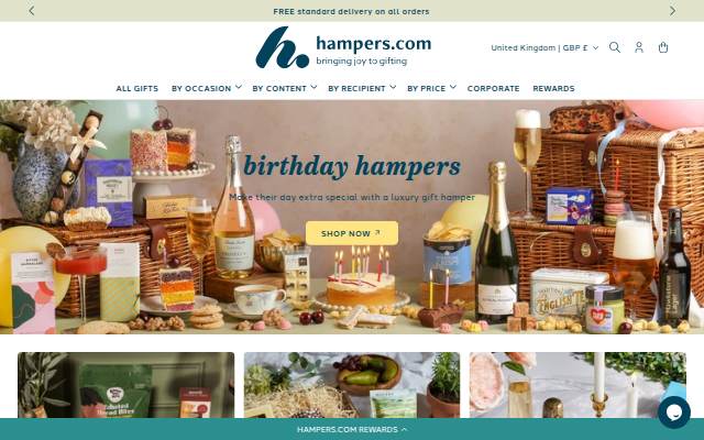 Hampers.com storefront