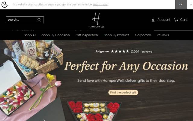 HamperWell storefront