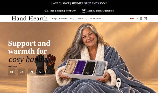 Hand Hearth storefront