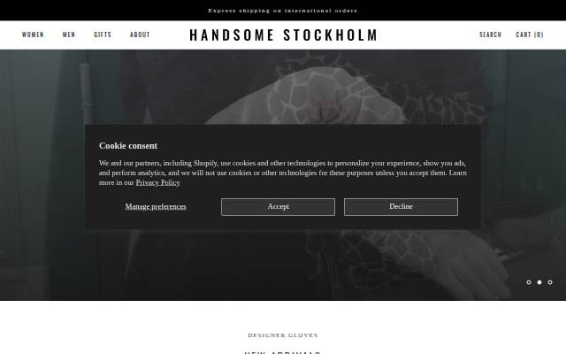 Handsome Stockholm storefront