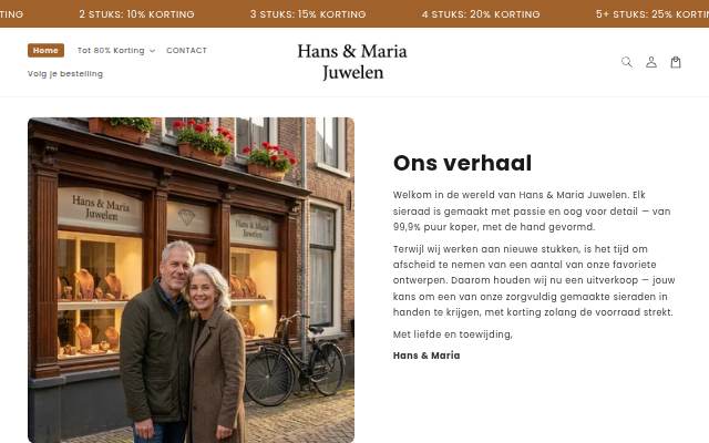Hans &amp; Maria Juwelen storefront