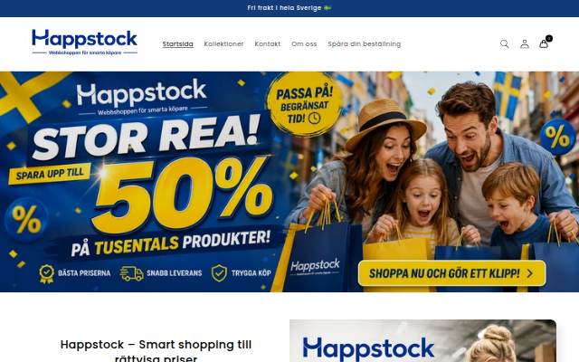 Happstock SE storefront