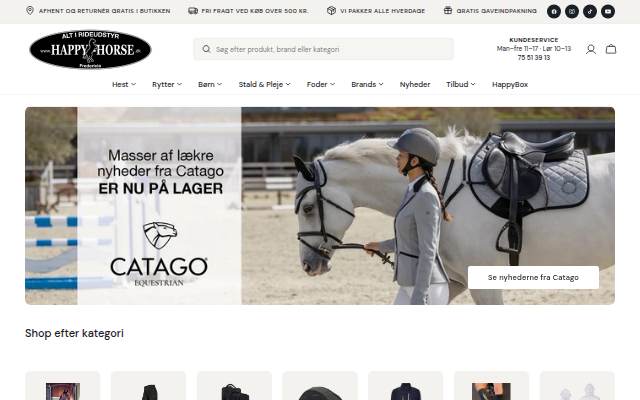 Rideudstyr storefront