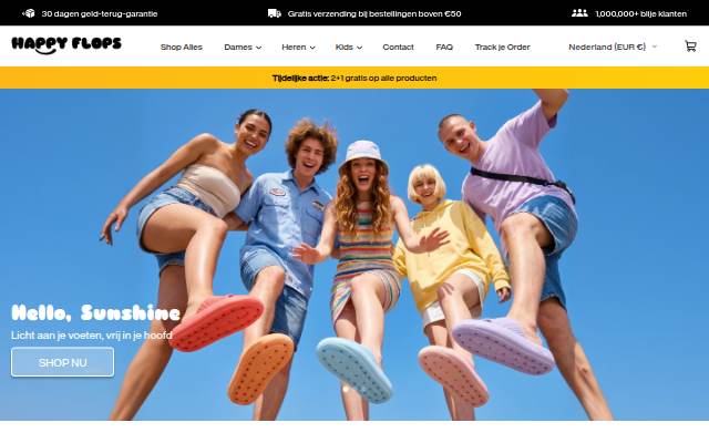 HappyFlops NL storefront