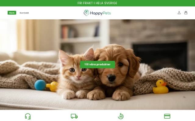 HappyPets storefront