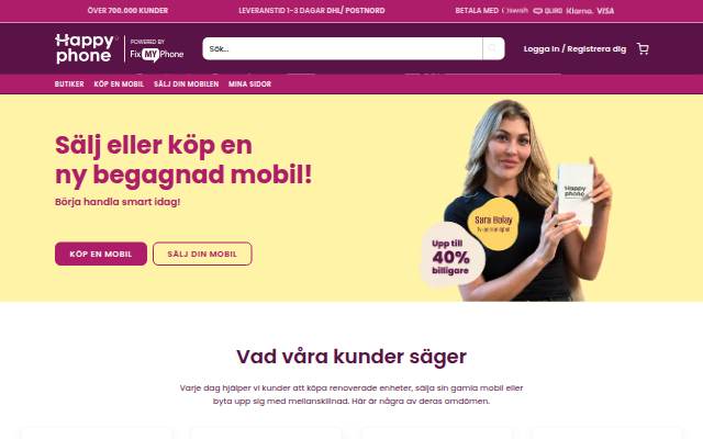 Köp, Sälj begagnad iPhone, Laga mobilen, reparation storefront