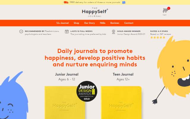 HappySelf Journal storefront