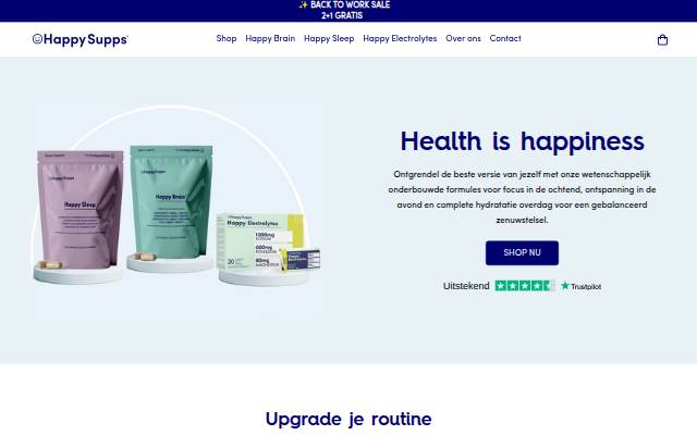 Happy Supps® storefront