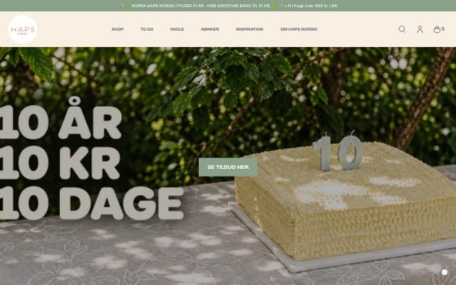 HAPS NORDIC storefront