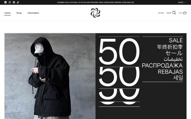 harajukustreetwear storefront