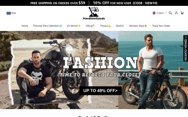 Hardlinegoods storefront