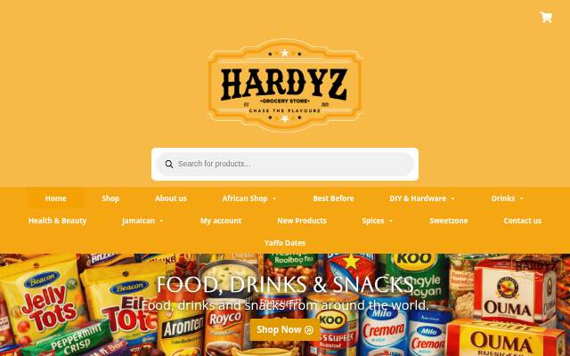 Hardyz African Online Store storefront