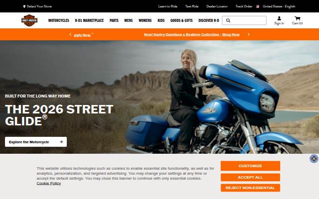 Harley-Davidson storefront