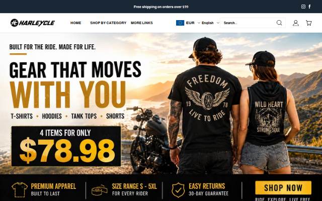 Harleycle storefront