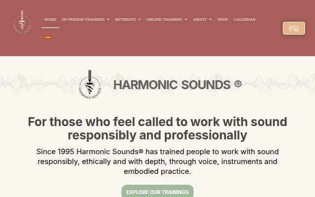 Startseite von Harmonic Sounds - Association of Sound Therapy