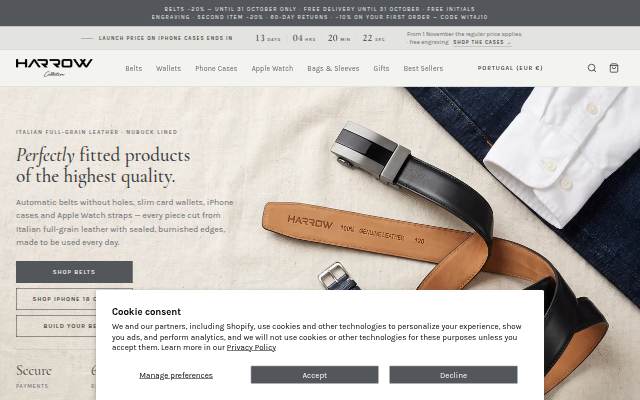 Startseite von Harrow Collection