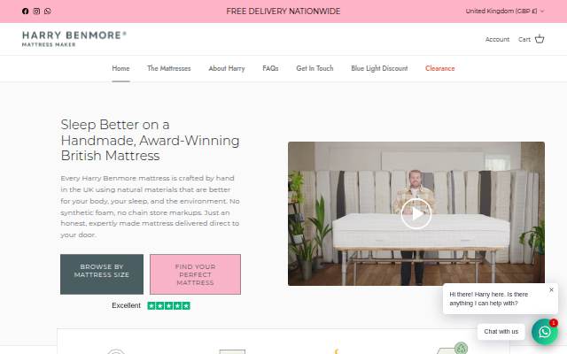 Harry Benmore Mattress Maker storefront