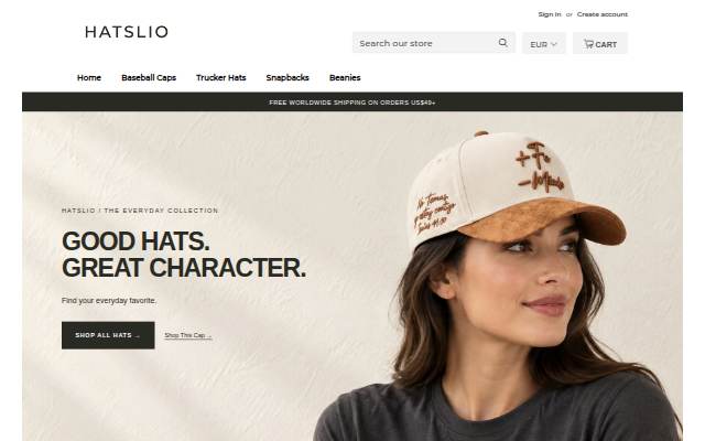 Hatslio storefront