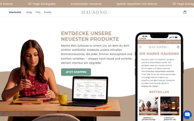 Hausono storefront
