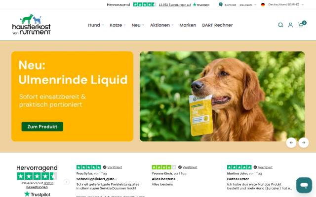 haustierkost.de® storefront