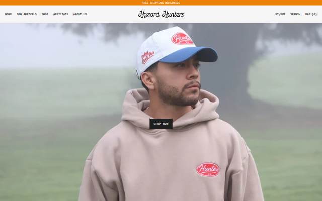 Hazard Hunters storefront