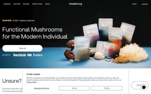 Startseite von Headstrong